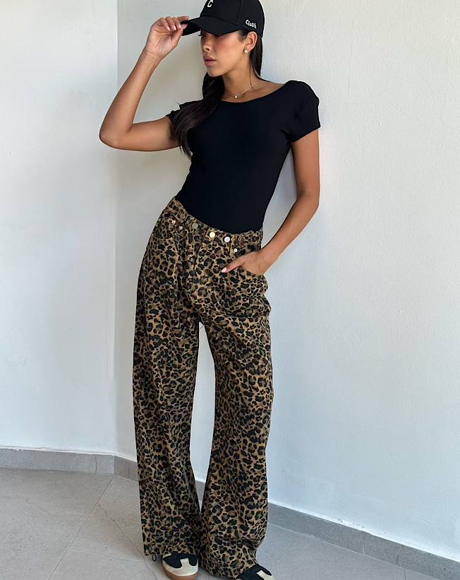 FIRM PANTS - מנומר